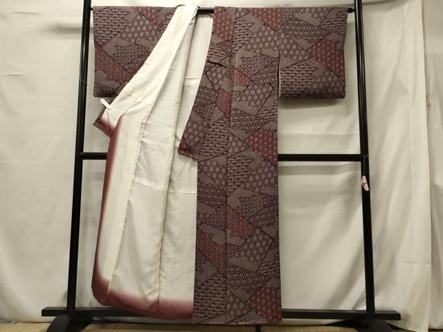 平和屋着物■上質な小紋 吉祥文 正絹 逸品 CABF5790oy