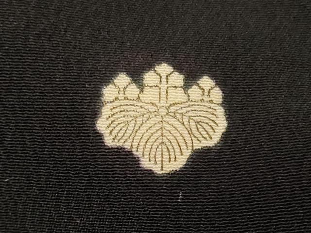 平和屋着物■豪華黒留袖 刺繍 孔雀花文 金彩 正絹 逸品 CABF5793oy