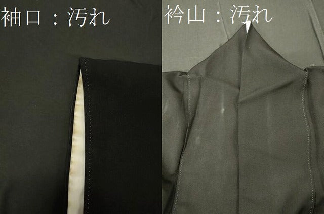 平和屋着物■豪華黒留袖 駒刺繍 人物雪輪花松文 金銀彩 正絹 逸品 CABF5795oy