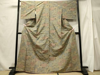 平和屋着物■上質な紬 乱菊 正絹 逸品 未使用 CABF5801oy