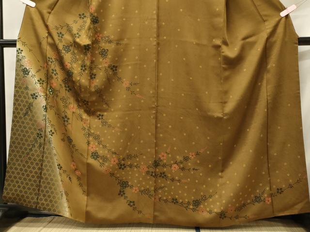 平和屋着物■訪問着 刺繍 籬枝垂れ花文 暈し染め 正絹 逸品 CABF5812oy