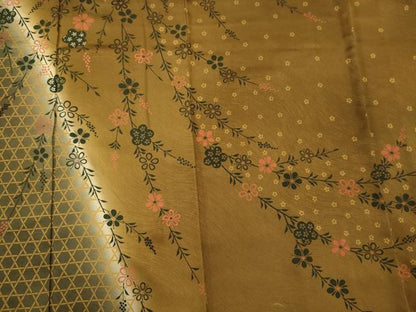 平和屋着物■訪問着 刺繍 籬枝垂れ花文 暈し染め 正絹 逸品 CABF5812oy