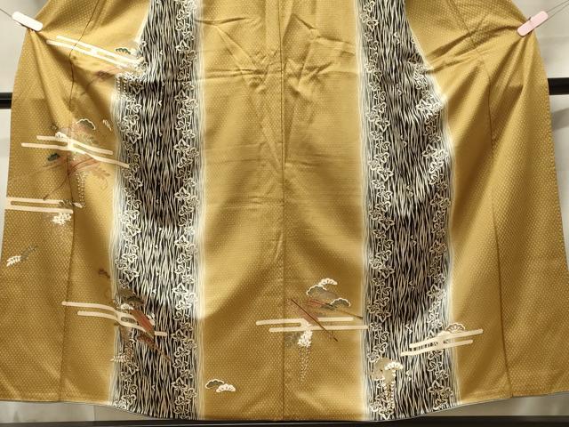 平和屋着物■訪問着 エ霞松文 藤花房 暈し染め 金彩 正絹 逸品 CABF5813oy