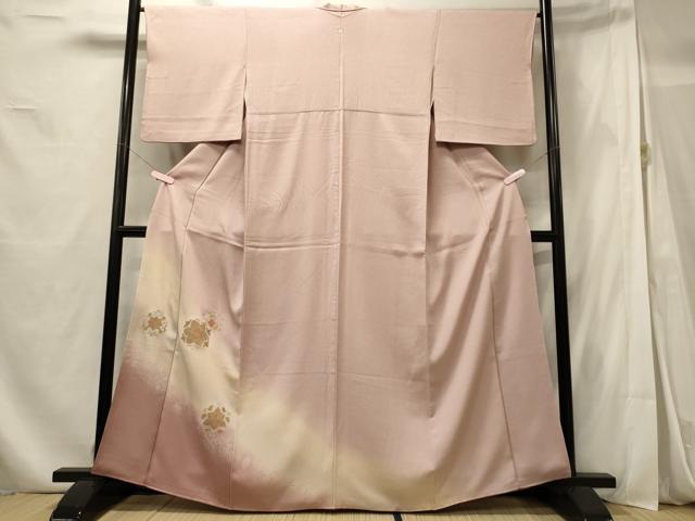 平和屋着物■中国三大刺繍 総スワトウ刺繍 訪問着 舞花文 暈し染め 金糸 正絹 逸品 CABF5818oy