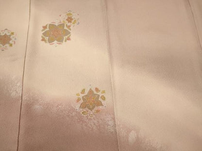 平和屋着物■中国三大刺繍 総スワトウ刺繍 訪問着 舞花文 暈し染め 金糸 正絹 逸品 CABF5818oy