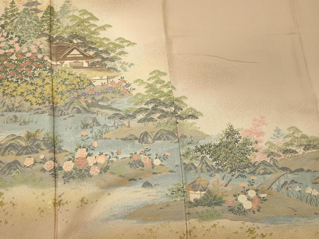 平和屋着物■豪華色留袖 修学院離宮 寿光織 暈し染め 金糸 正絹 逸品 CABF5823oy