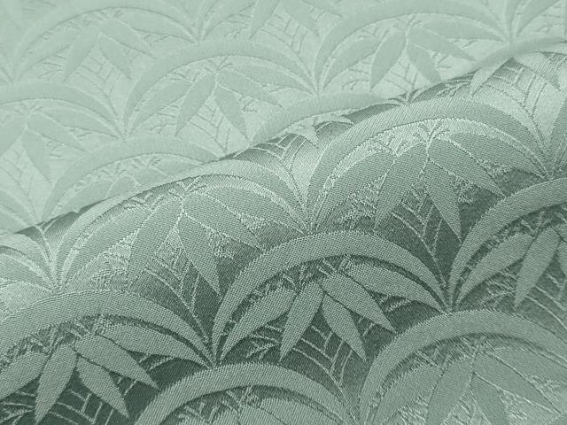 平和屋着物■上質な色無地　笹地紋　秘色色　正絹　逸品　CABF5846oy