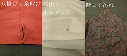 平和屋着物■本場大島紬 7マルキ 幾何学花文 正絹 逸品 CABF5933oy