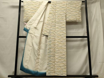 平和屋着物■上質な小紋 芝文 正絹 逸品 CABF5953oy