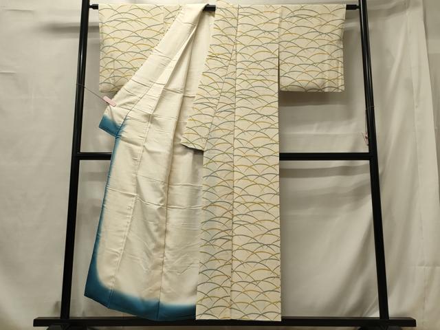 平和屋着物■上質な小紋 芝文 正絹 逸品 CABF5953oy