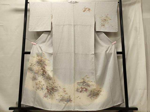 平和屋着物■訪問着 風景花松文 暈し染め 正絹 逸品 CABF5957oy