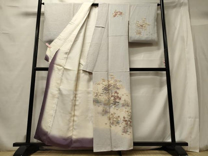 平和屋着物■訪問着 風景花松文 暈し染め 正絹 逸品 CABF5957oy