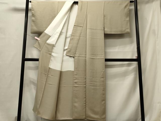 平和屋着物■上質な小紋 斜線文 正絹 逸品 CABF5964oy