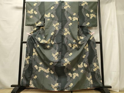 平和屋着物■小紋　辻が花　洗える着物　CABF5992oy