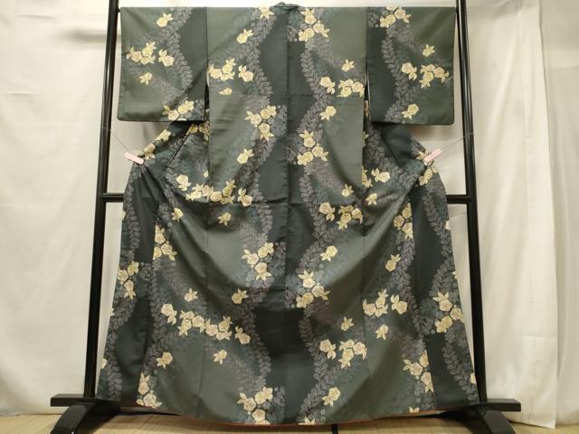 平和屋着物■小紋　辻が花　洗える着物　CABF5992oy