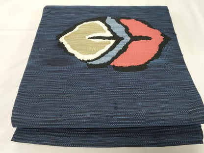 平和屋着物◎八寸名古屋帯　すくい織　どんぐり　正絹　逸品　CABF6014dy