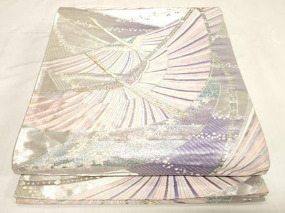 平和屋着物◎六通柄袋帯　飛鳥文　金銀糸　正絹　逸品　CABF6060dy