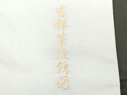 平和屋着物■豪華色留袖 寿光織 吉祥華紋錦図 暈し染め 金糸 ロング丈 正絹 逸品 CABF6140dy