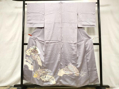 平和屋着物■訪問着　地紙人物花文　金彩　正絹　逸品　CABF6144dy