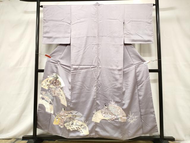平和屋着物■訪問着　地紙人物花文　金彩　正絹　逸品　CABF6144dy