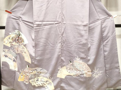 平和屋着物■訪問着　地紙人物花文　金彩　正絹　逸品　CABF6144dy