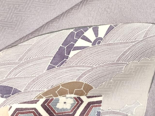 平和屋着物■訪問着　地紙人物花文　金彩　正絹　逸品　CABF6144dy