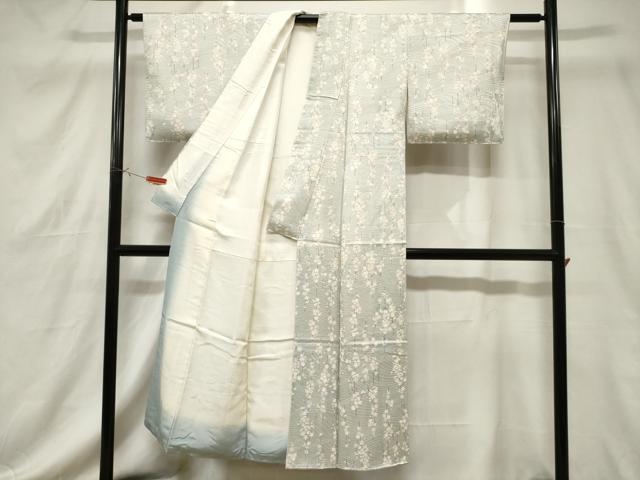 平和屋着物■上質な小紋　草花文　正絹　逸品　CABF6145dy