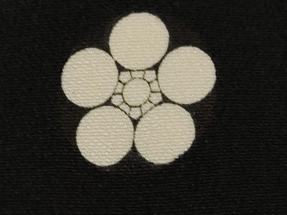 平和屋着物■豪華黒留袖　飛鶴草花文　暈し染め　正絹　逸品　CABF6157dy