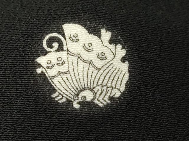 平和屋着物■豪華黒留袖　刺繍　孔雀花文　金彩　正絹　逸品　CABF6159dy