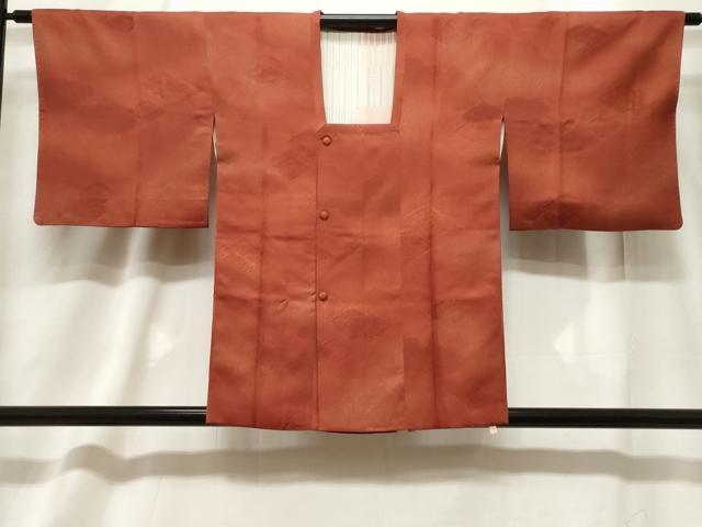 平和屋着物＃道行コート　地紋起こし　菱花文　暈し染め　正絹　逸品　CABF6162dy