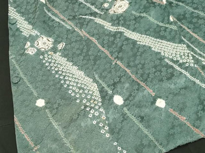 平和屋着物＃道行コート　絞り　辻が花　さが美扱い　正絹　逸品　CABF6163dy