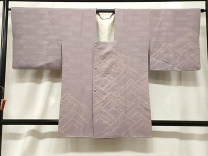 平和屋着物＃道行コート　絞り　刺繍　草花文　正絹　逸品　CABF6164dy