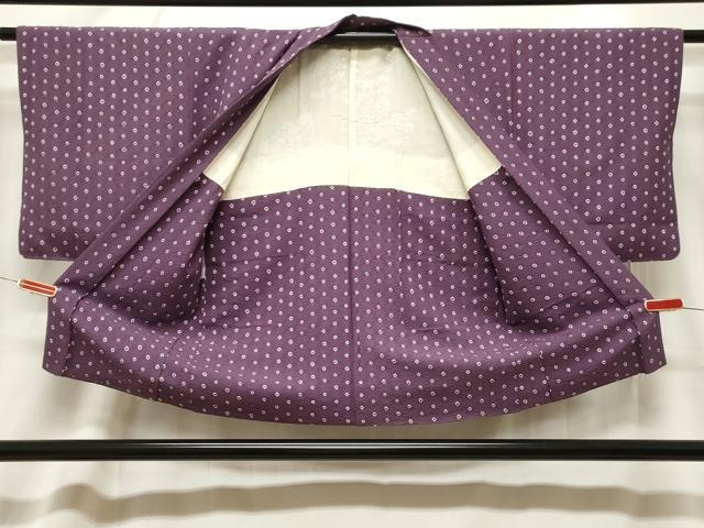 平和屋着物＃羽織　絞り　麻の葉地紋　正絹　逸品　CABF6172dy