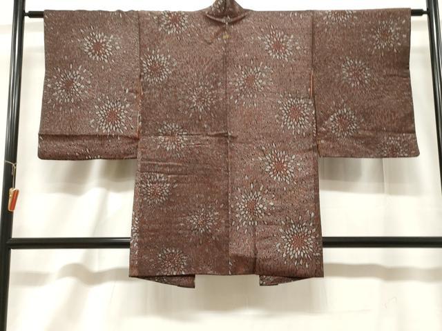 平和屋着物＃羽織　菊尽くし　銀糸　正絹　逸品　CABF6175dy