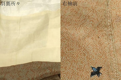平和屋着物＃羽織　飛鳥文　正絹　逸品　CABF6182dy
