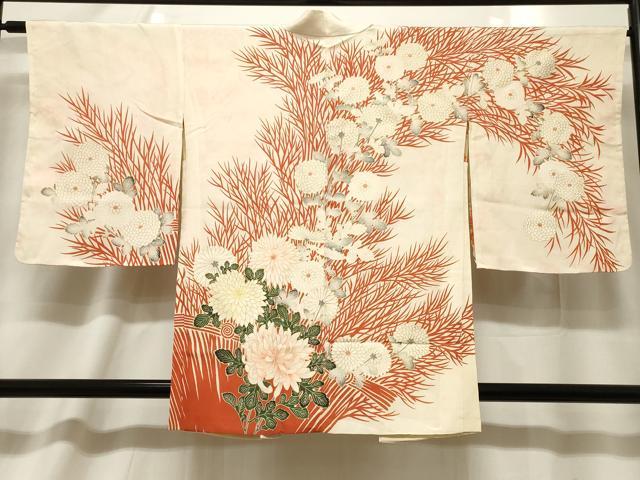 平和屋着物＃羽織　菊花文　金彩　正絹　逸品　CABF6184dy