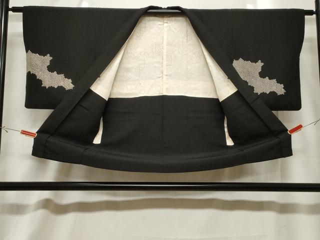 平和屋着物＃羽織　楓文　黒地　金糸　正絹　逸品　CABF6189dy