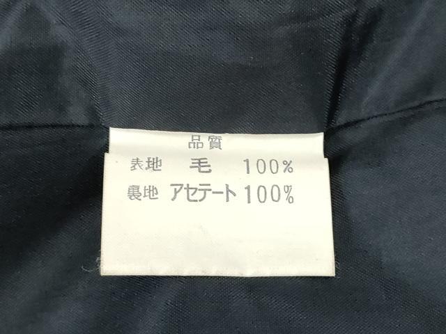 平和屋着物＃道中着　民芸紬　格子柄　CABF6200dy