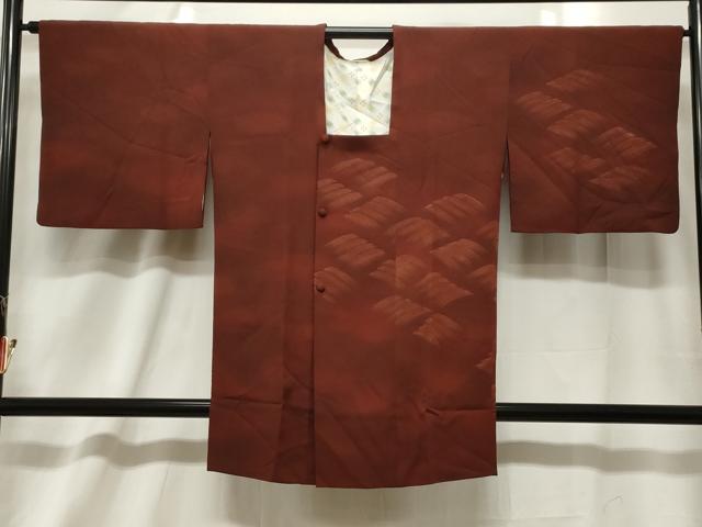 平和屋着物＃道行コート　霞文　暈し染め　正絹　逸品　CABF6201dy