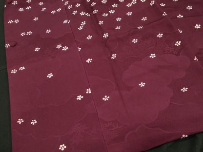 平和屋着物＃道行コート　鉢梅　正絹　逸品　CABF6210dy