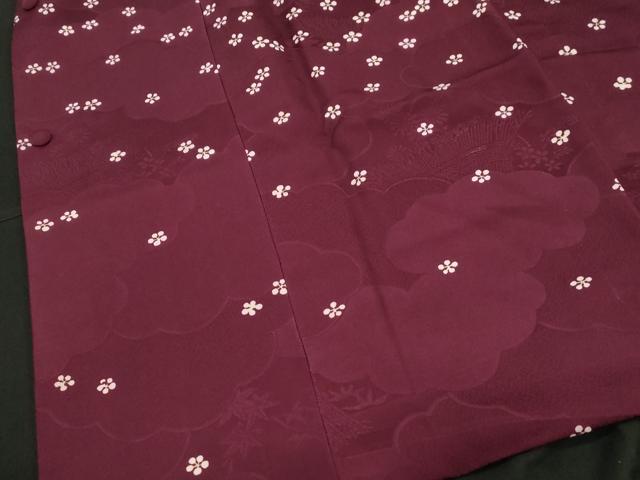 平和屋着物＃道行コート　鉢梅　正絹　逸品　CABF6210dy