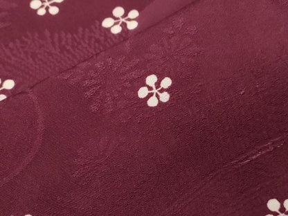 平和屋着物＃道行コート　鉢梅　正絹　逸品　CABF6210dy