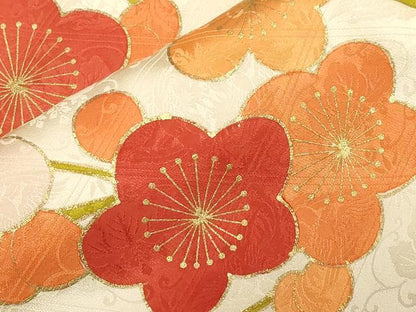 平和屋着物■豪華振袖 駒刺繍 絞り 枝梅文 金彩 正絹 逸品 CABF6212dy