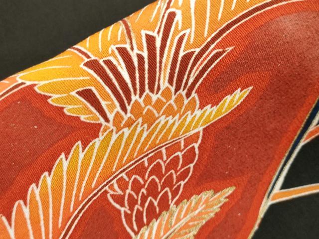 平和屋着物■豪華黒留袖 刺繍 菱鳥文 金彩 正絹 逸品 CABF6214dy