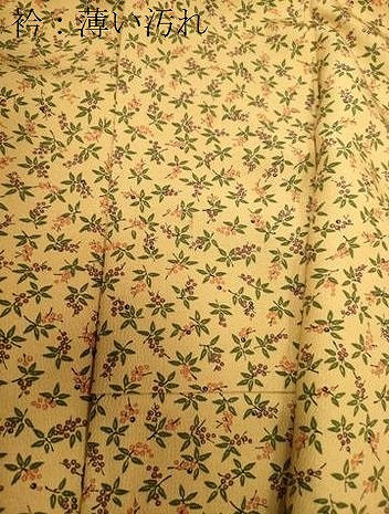 平和屋着物■上質な小紋 南天文 鬼しぼ縮緬 正絹 逸品 CABF6217dy
