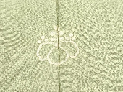 平和屋着物■上質な色無地 斜線地紋 柳茶色 正絹 逸品 CABF6236dy