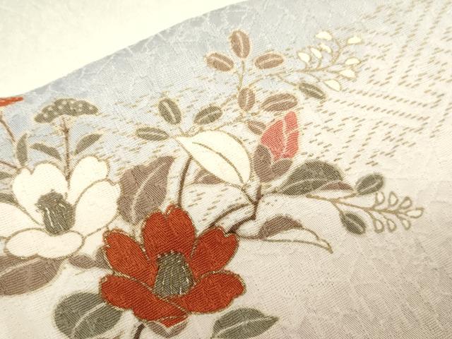 平和屋着物■上質な小紋 花籠文 暈し染め 金銀彩 正絹 逸品 CABF6248dy