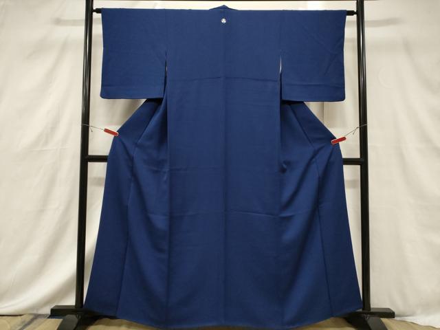 平和屋着物▽上質な色無地　単衣　紺藍色　正絹　逸品　AABC0461fy 平和屋オンライン｜厳選中古着物の全商品一覧ページをご覧ください。 平和