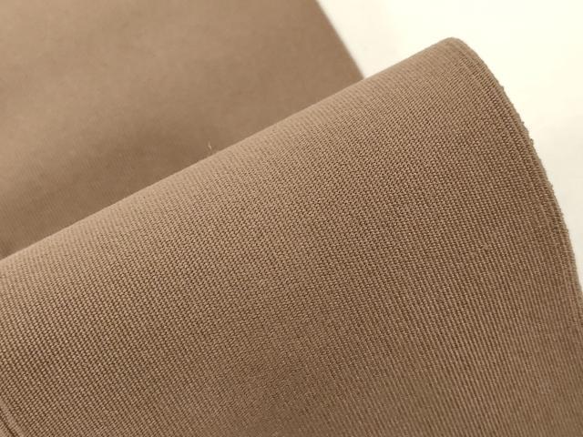 平和屋着物●男性　爪掻き本綴れ　角帯　樺茶色　正絹　逸品　CABF6259dy