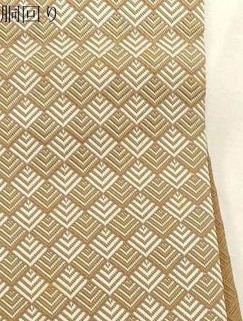 平和屋着物●男性　本場筑前博多織　角帯　松葉文　正絹　逸品　CABF6260dy